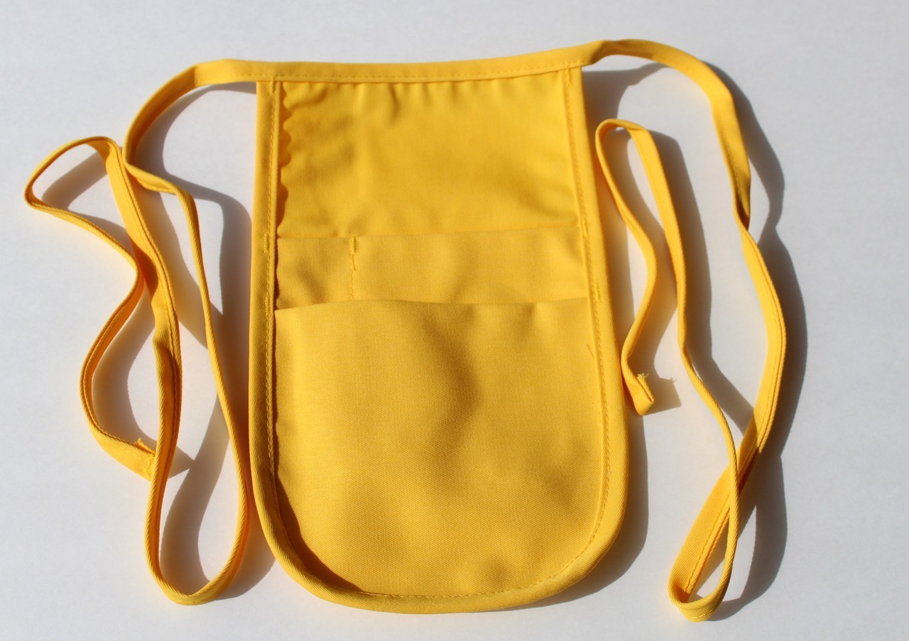 Money Pouch Aprons in Yellow